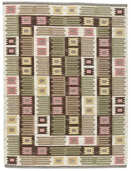 121. MÄRTA MÅÅS-FJETTERSTRÖM, matta, rölakan, 244 x 182,5 cm, "Nyponblomman", signerad AB MMF.