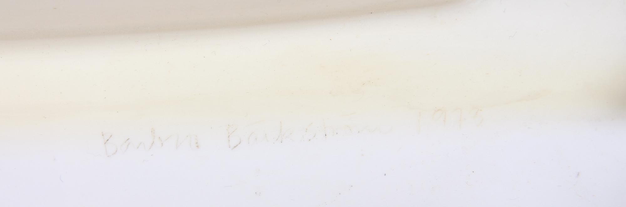 BÄCKSTRÖM, BARBRO. Reliefer, 3 st, plast, sign o dat 1973.