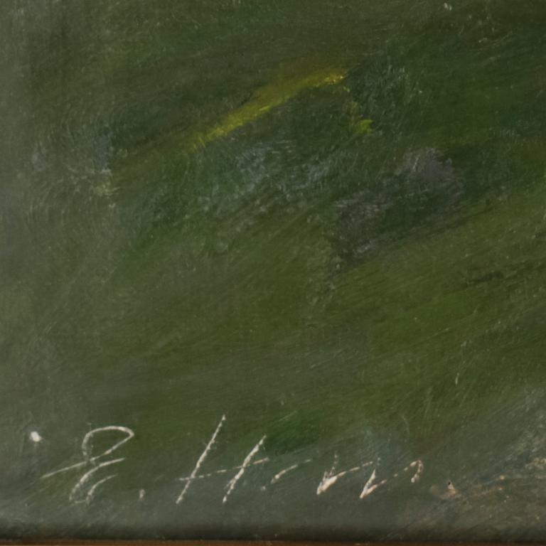 ERIK G HALLSTRÖM, olja på duk, signerad.
