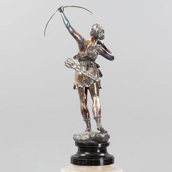 Skulptur, nysilver, tidigt 1900-tal.