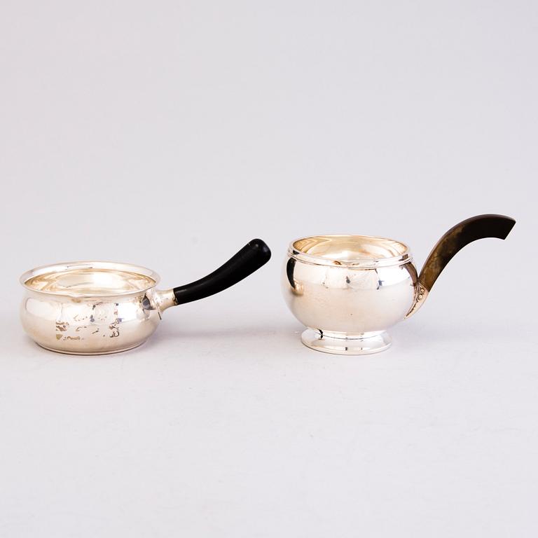 Three Danish silver bowls, two with mark of Grann & Laglye and one marked Christian F. Heise, 1922-37.