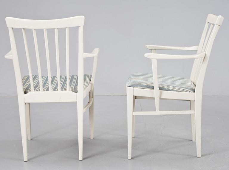 KARMSTOLAR, 4 st, "Herrgården", Carl Malmsten Bodafors 1961.