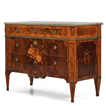 13. A Gustavian marquetry commode by A. Lundelius (master in Stockholm 1778-1823).