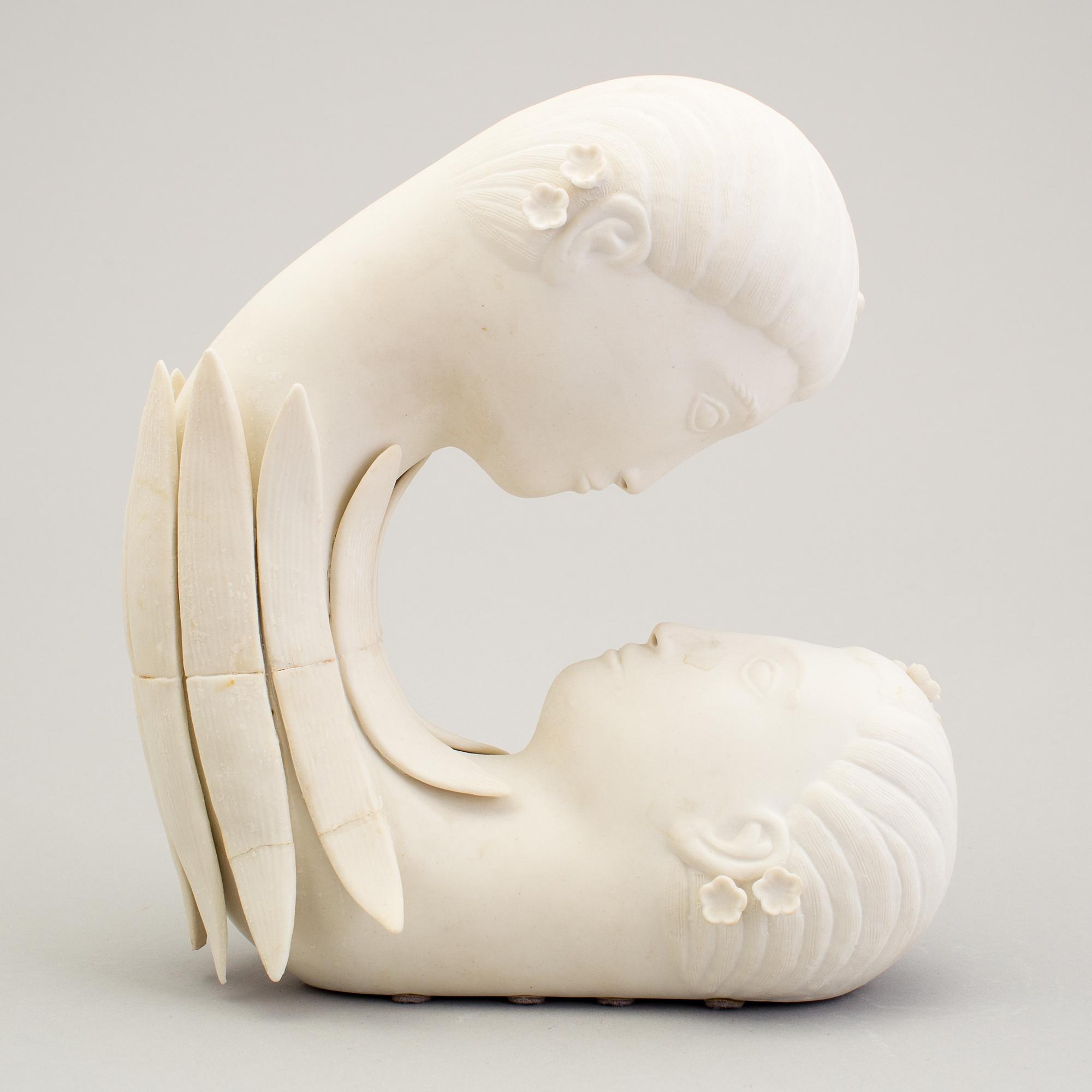 STIG LINDBERG, a parian sculpture, Gustavsberg 1970s.