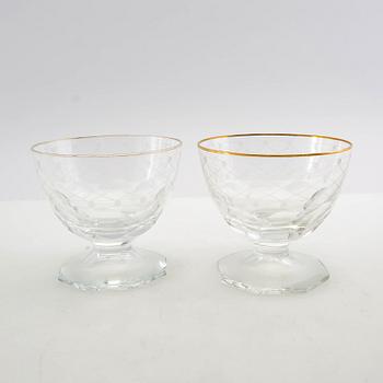 Coupeglas 7+6 st 1900-talets mitt.