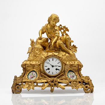 Table pendulum clock, Rococo style, early 20th century.