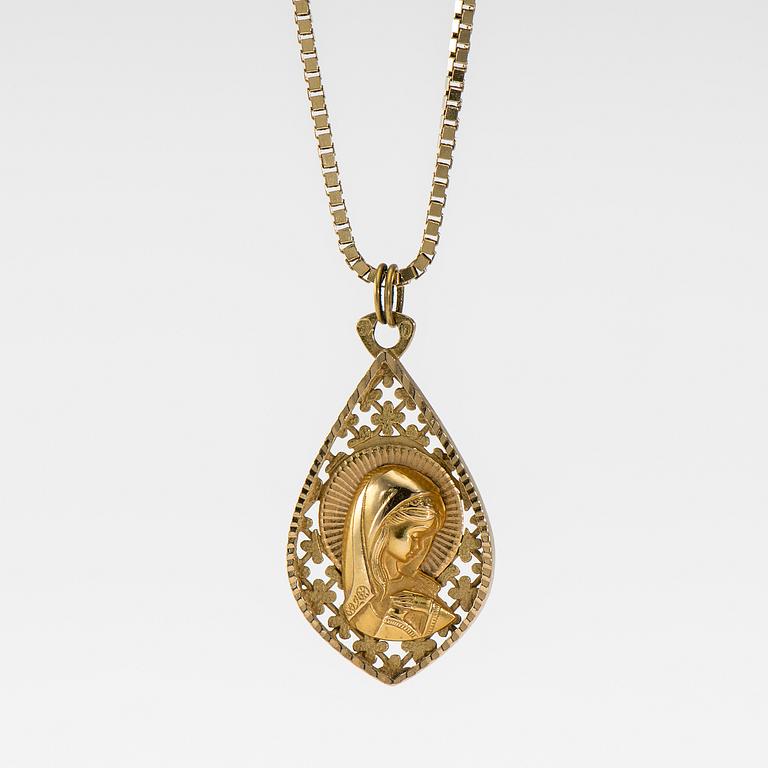 HALSSMYCKE, 14K guld. Vikt ca 11,8 g.