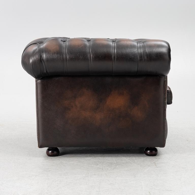 Clubfåtölj, Chesterfieldmodell, 1900-talets andra hälft.