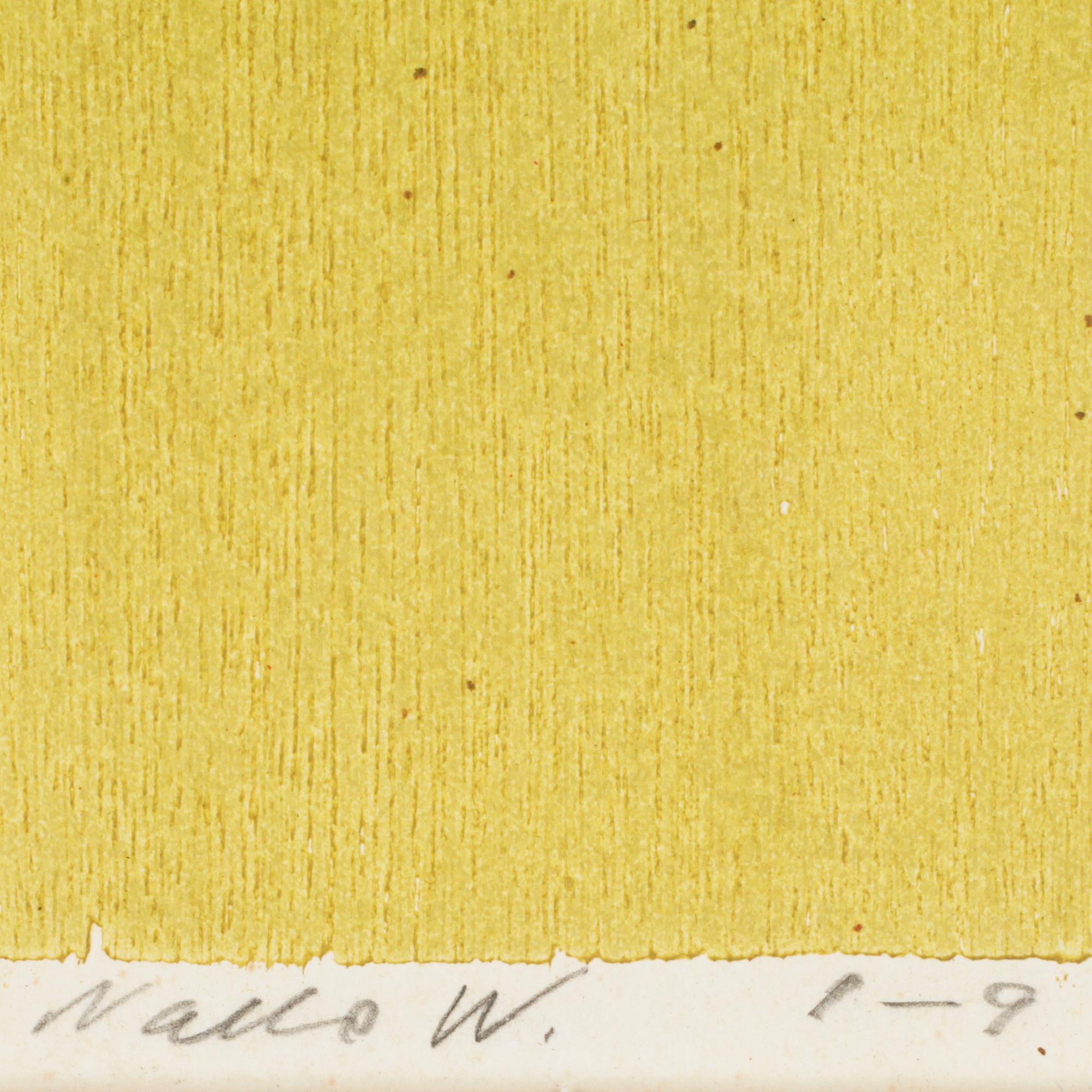 NALLE WERNER, färglitografi. Sign.