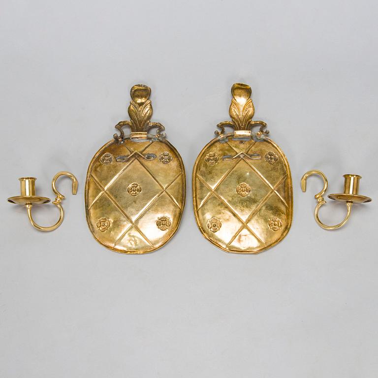 Paavo Tynell, a pair of 1920's wall sconces '7011' for Taito Finland.