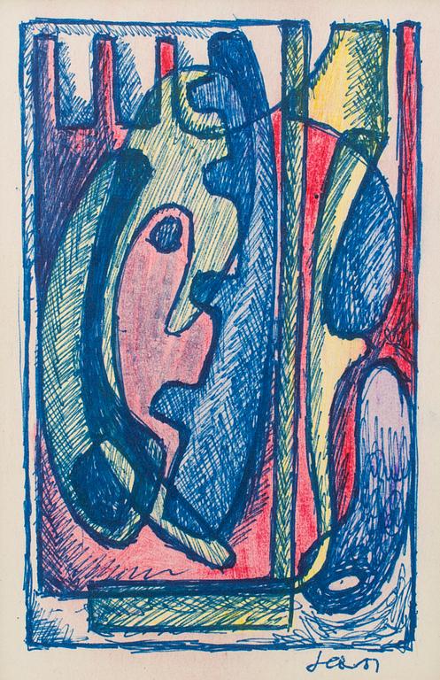 LARS ENGLUND, Chalk drawing, signed nad dated -51.