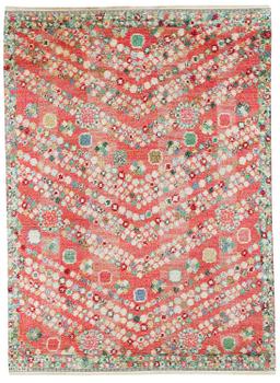 BARBRO NILSSON, a carpet, a fine knotted pile, 179 x 129,5 cm, "Violetta röd", signed AB MMF BN.