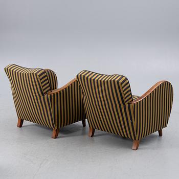 Clubfåtöljer, ett par 1930-tal.