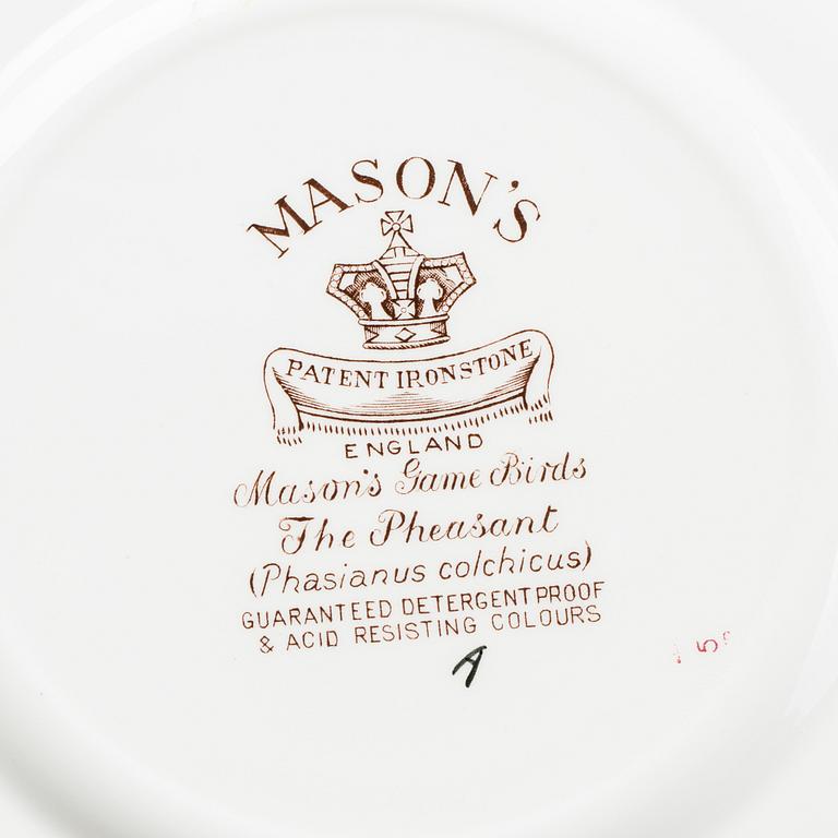 MATTALLRIKAR, ironstone-porslin, 18 st. Masons, England. 1900-talets andra hälft.