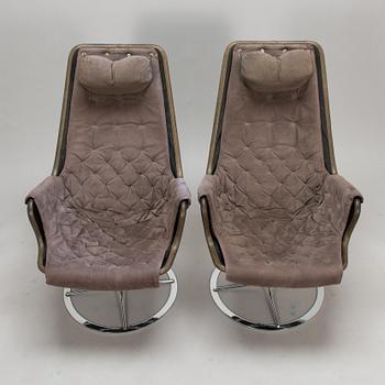 Bruno Mathsson, fåtöljer, ett par, "Jetson", Dux. Formgiven år 1969.