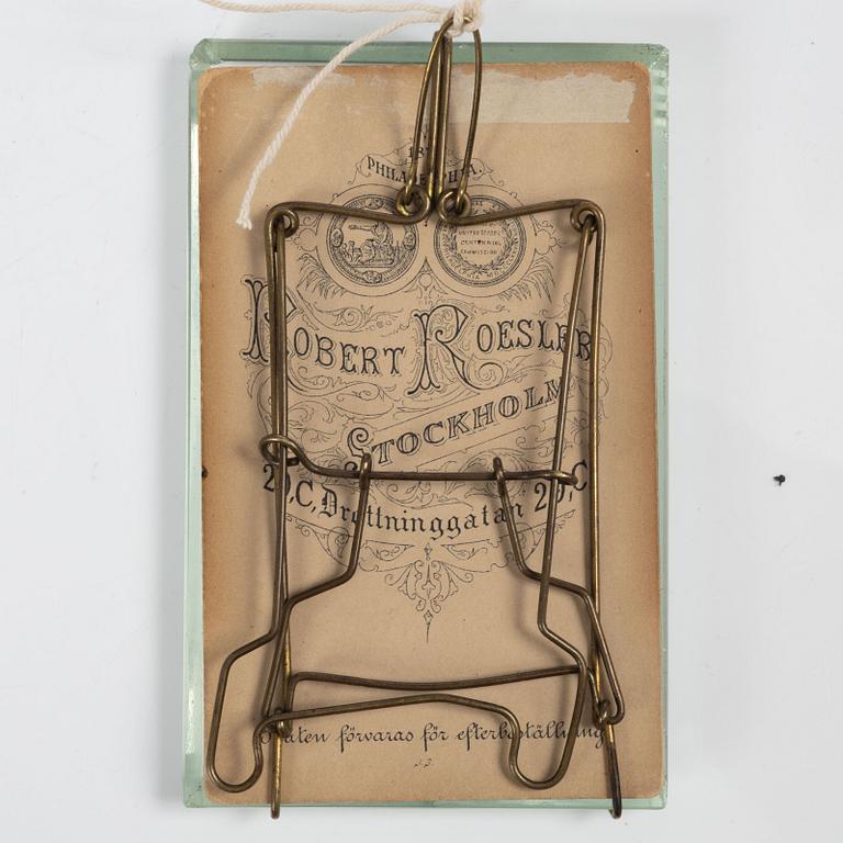 Anders Zorn, Egenhändigt signerat kort, porträttbild, samt signerat fotografi.