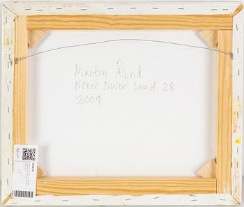 MARTIN ÅLUND,oil on cabvas, signed and dated 2009 verso.