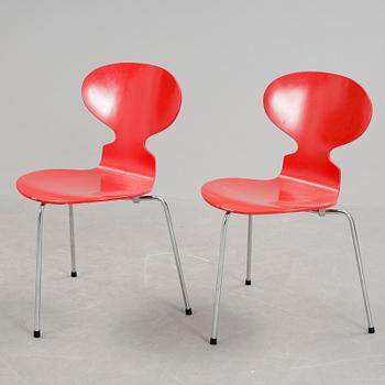 STOLAR, ett par, "Myran", Fritz Hansen, Danmark, 1900-talets andra hälft.