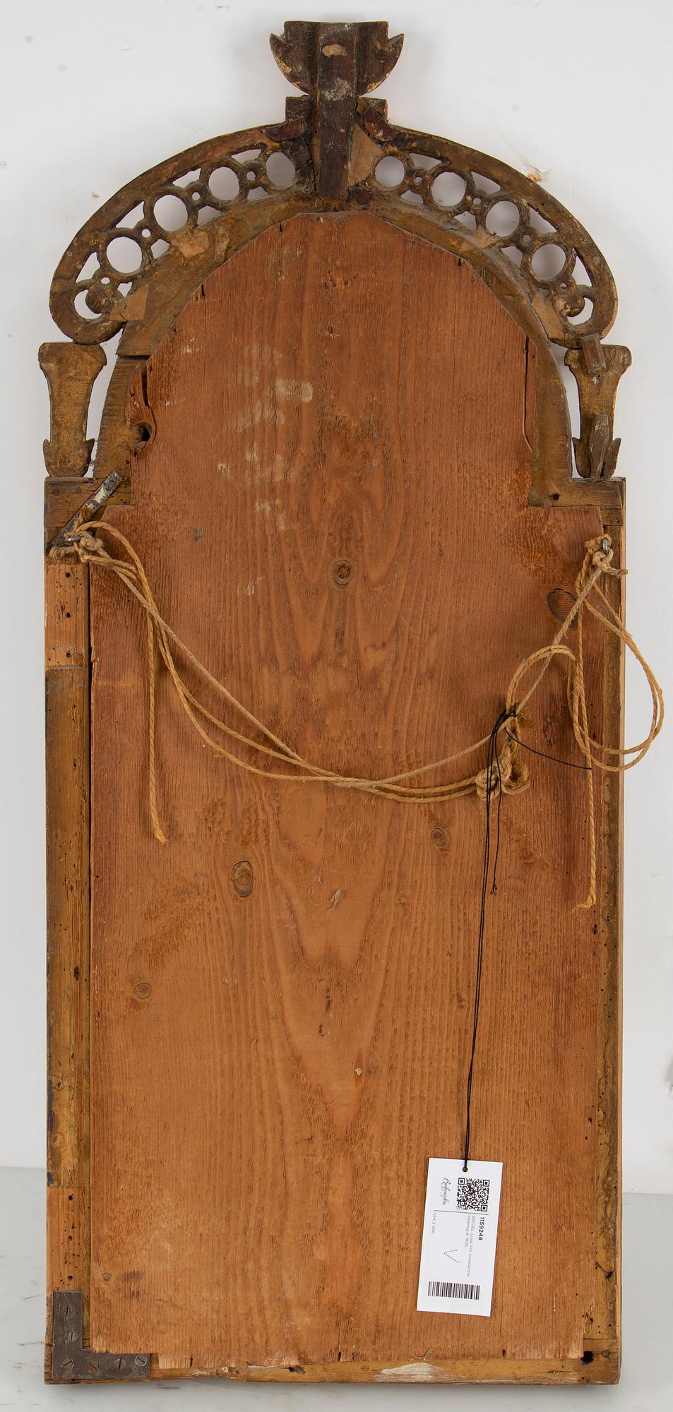 A northern european Louis XVI mirror, ca 1800.