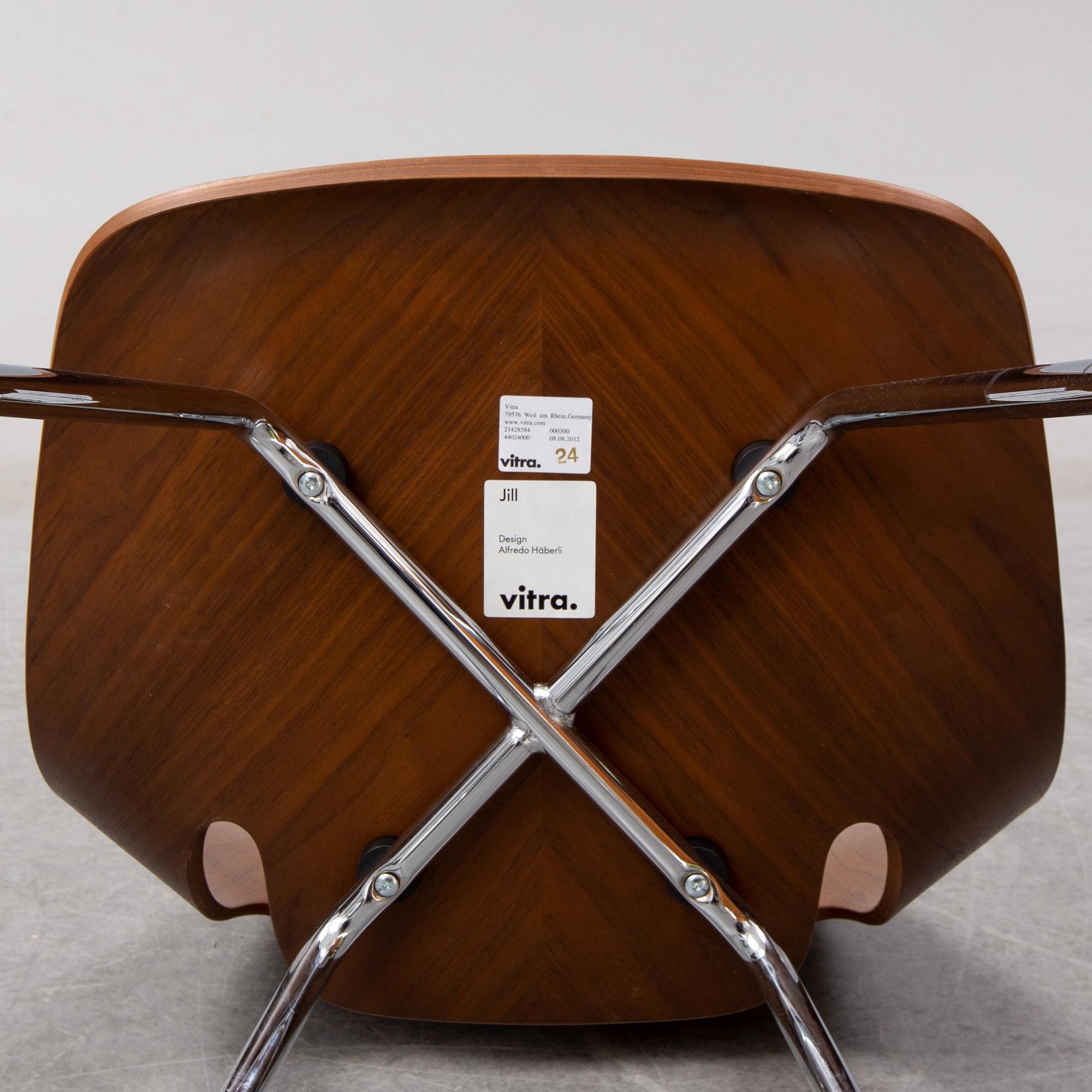 ALFREDO HÄBERLI, four 'Jill' chairs, Vitra, 2012.