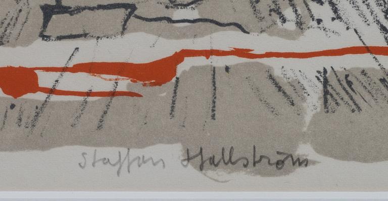 STAFFAN HALLSTRÖM, Färglitografi, signerad och numrerad 87/125.