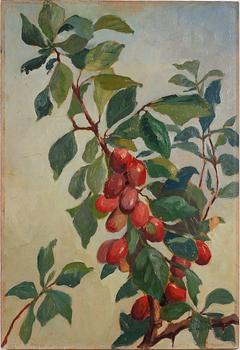 ELLA HÄGG-BOLIN, olja på pannå. Sign och dat 1921.