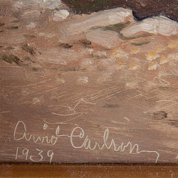 ARVID CARLSON, oil on canvas, signed and dated 1939.