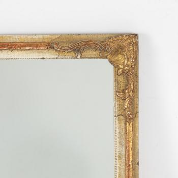 Ram med spegelglas, Stockholmsarbete, 1700-talets andra hälft, Rokoko.