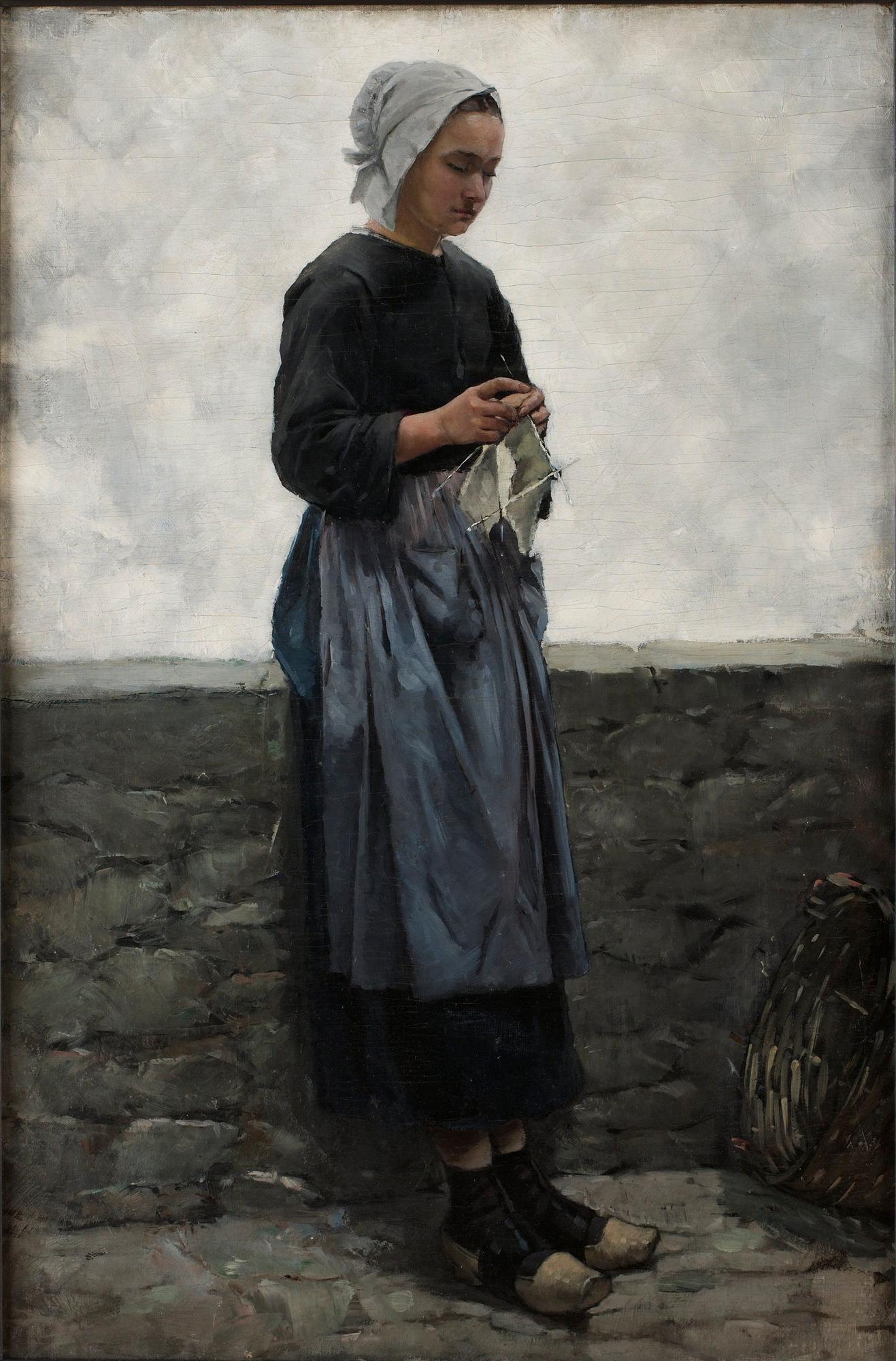 Bretonsk fiskarflicka.