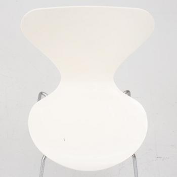 Arne Jacobsen, Stolar, 4 st, "Sjuan", Fritz Hansen, Danmark.