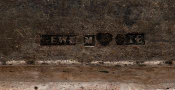 BRICKA samt GRÄDDKANNA, silver, rokokostil. GEWE Malmö 1949 resp otydl mästarstämpel Stockholm 1847. Tot ca 450 g.