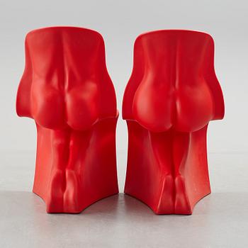 A pair of 'Him & Her' chairs by Fabio Novembre, Caraminia, Italy.