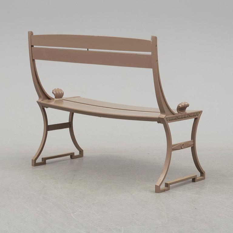 A late 20th century garden sofa 'Sneckan', Folke Bensow, Byarums Bruk.