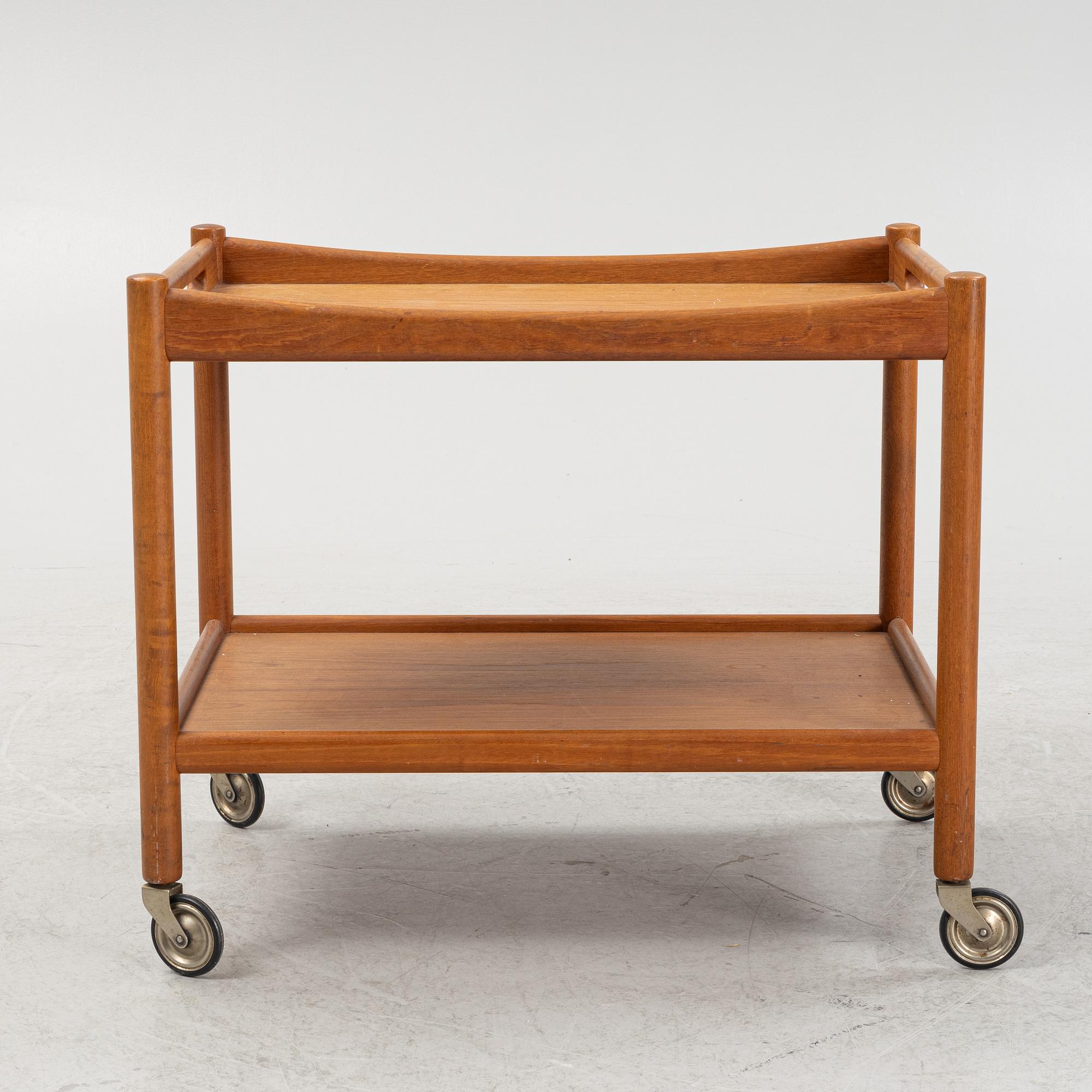 Hans J Wegner, serveringsvagn, Andreas Tuck, Danmark, 1960-tal.