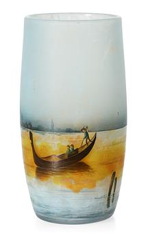 644. A Daum Art Nouveau cameo glass vase, Nancy, France.