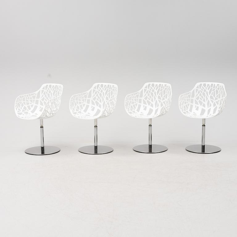 Karmstolar, 4 st, "Forest", Fast Design, Italien, 2000-tal.