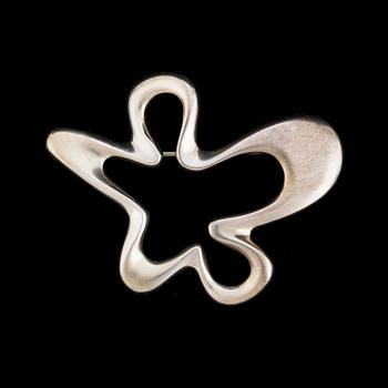 A sterling silver "Splash" brooch by Henning Koppel for Georg Jensen, Denmark, after 1945.