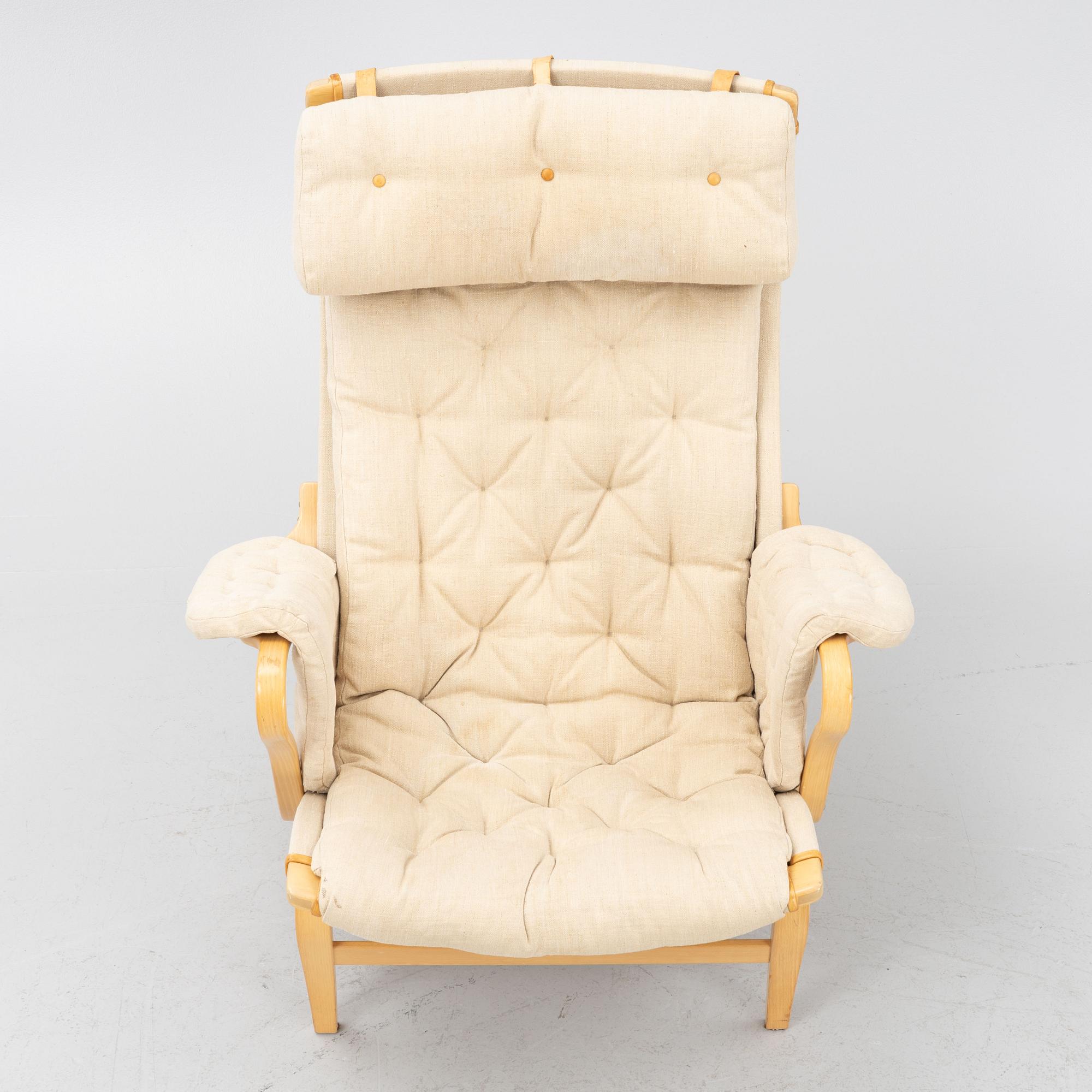 Bruno Mathsson, fåtölj, "Pernilla", DUX.