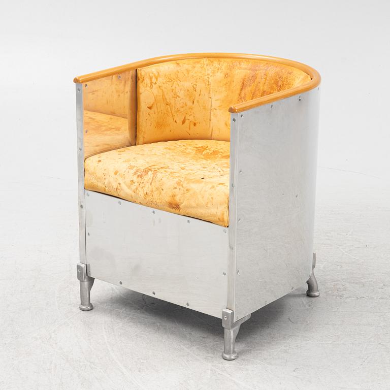 Mats Theselius, fåtölj, "Aluminium", Källemo efter 1990.