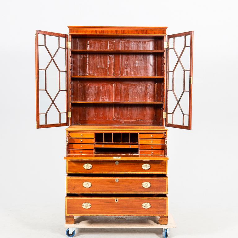 Writing cabinet/Display cabinet England early 19th century.