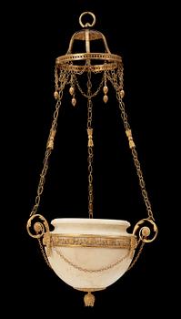 A North European circa 1800 hanging lamp.