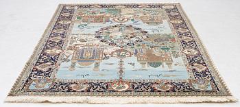 Matta, semiantik Täbris, "4 årstiderna", 284 x 173 cm.