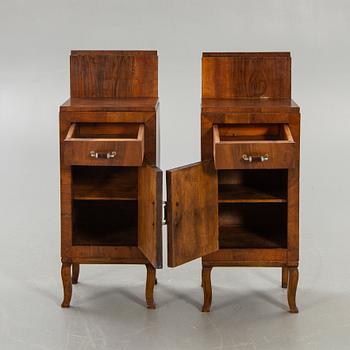 Sängbord ett par Art Deco 1900-talets första hälft.
