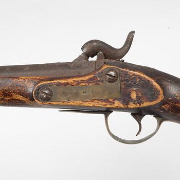 Percussion pistol, Swedish, m/1807-57 for Småland Hussars.