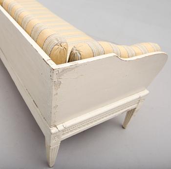 TRÅGSOFFA, sengustaviansk, 1700-/1800-tal.