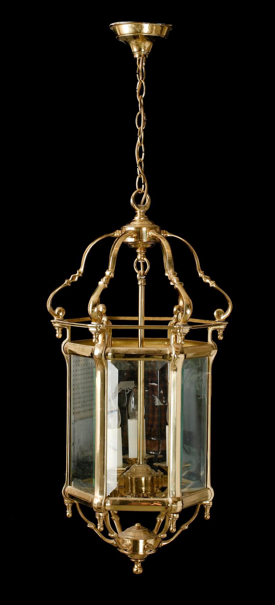 TAKLYKTA, mässing, Louis XVI-stil, 1900-tal. H 85.