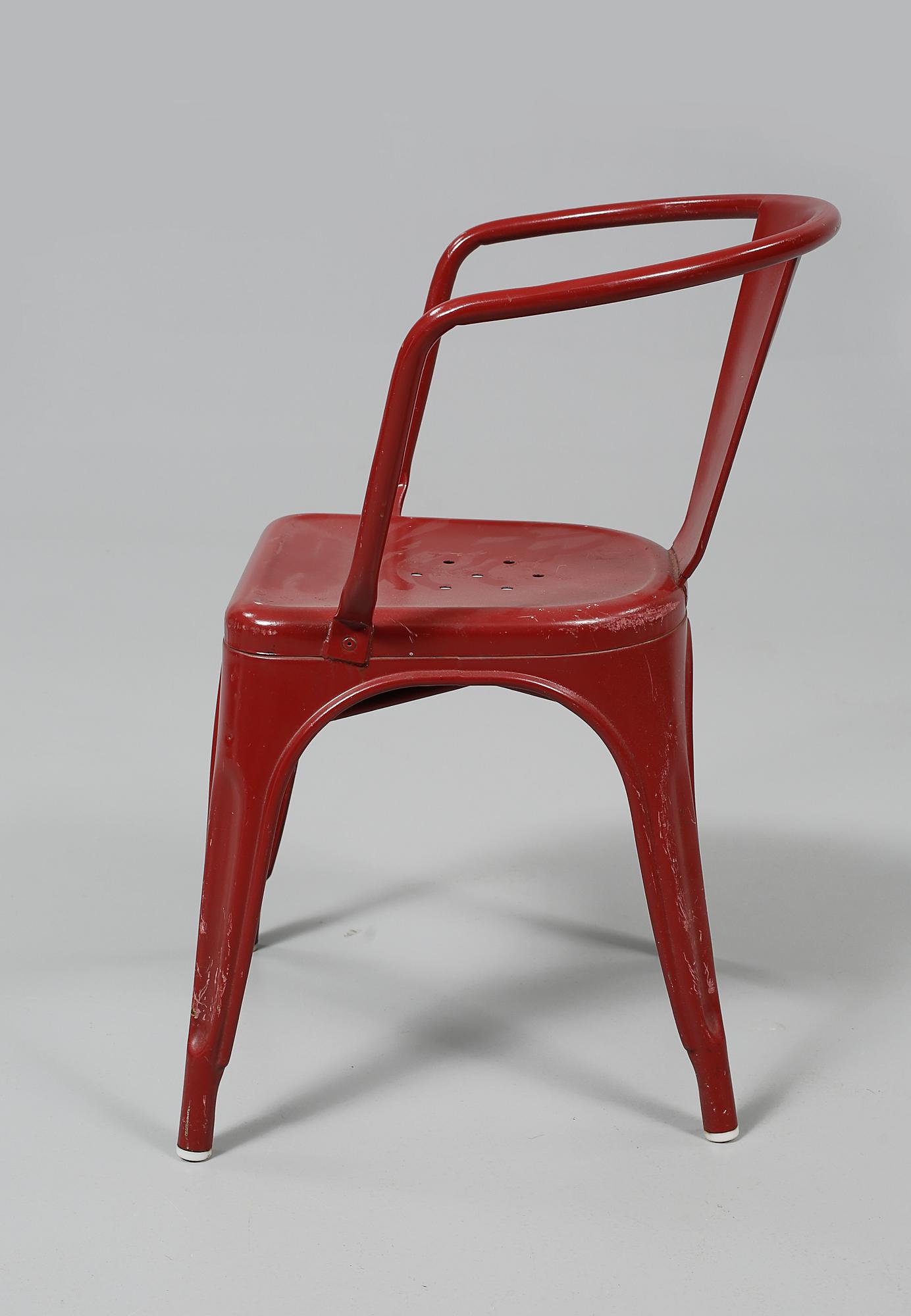 STOLAR, 4 st, Tolix, "A56", Frankrike, 1900-talets mitt.