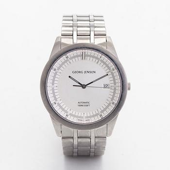 Georg Jensen, Vice, design Barth Nussbaumer, wristwatch, 40 mm.
