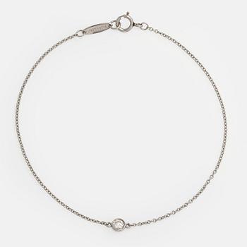 Tiffany & Co, Elsa Peretti, rannekoru, "Diamonds by the Yard", platinaa ja briljanttihiottu timantti.