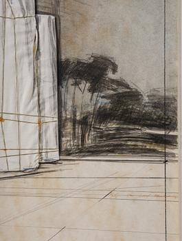 Christo Vladimirov Javacheff, "The Wall / Project for a Wrapped Roman Wall".
